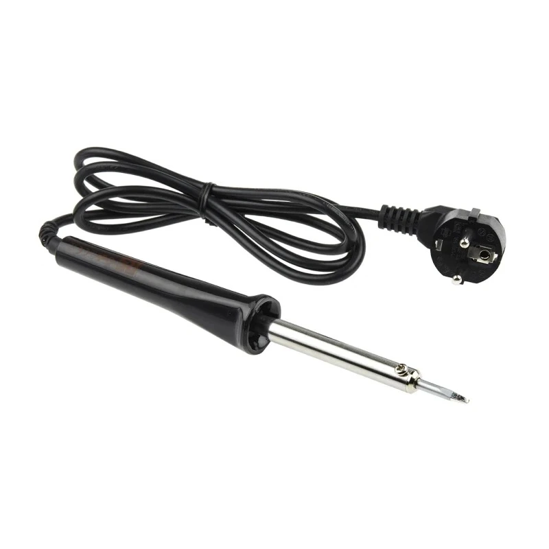 RS PRO Electric Soldering Iron, 230V, 40 W, Type F Plug, Stainless Steel Tip 470°C 772-4756