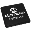 Microchip Transceiver IC USB2514B-AEZC 1-Channel 480 Mbps 3.3-3.6 V USB 2.0 36-Pin QFN USB2514B-AEZC