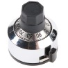 Bourns Potentiometer Knob 22.2 mm Diameter Chrome Satin Dial 6 mm Shaft Circular H-23-6M