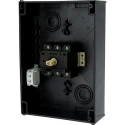 Eaton 3-Pole Surface Mount Isolator Switch IP65, 100A, 50 kW, Rotary Handle, P3-100 Series 