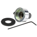 Bourns Potentiometer Knob 22.2 mm Diameter Chrome Satin Dial 6 mm Shaft Circular H-23-6M