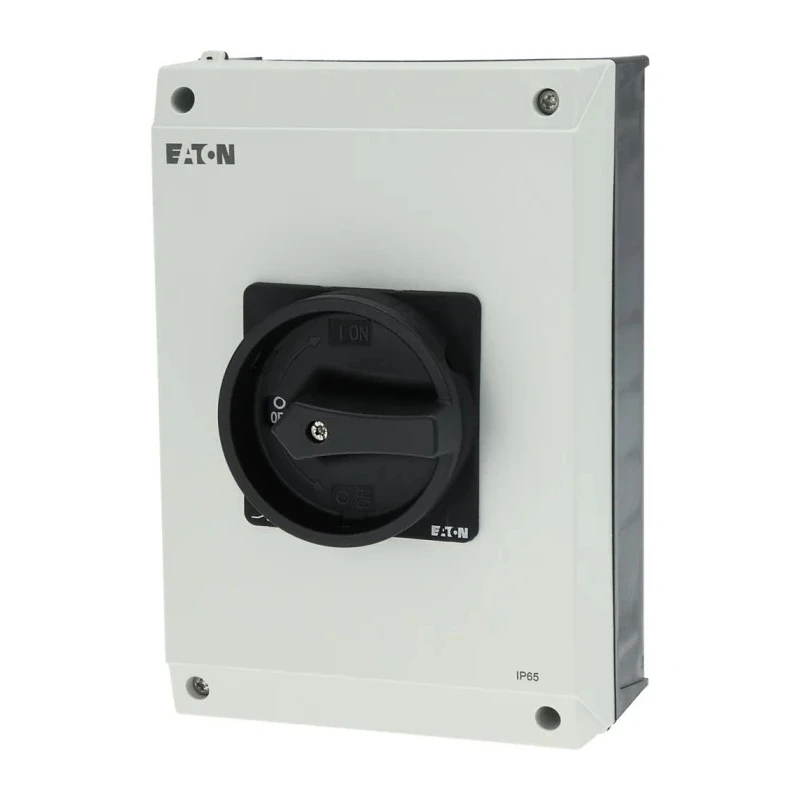 Eaton 3-Pole Surface Mount Isolator Switch IP65, 100A, 50 kW, Rotary Handle, P3-100 Series 