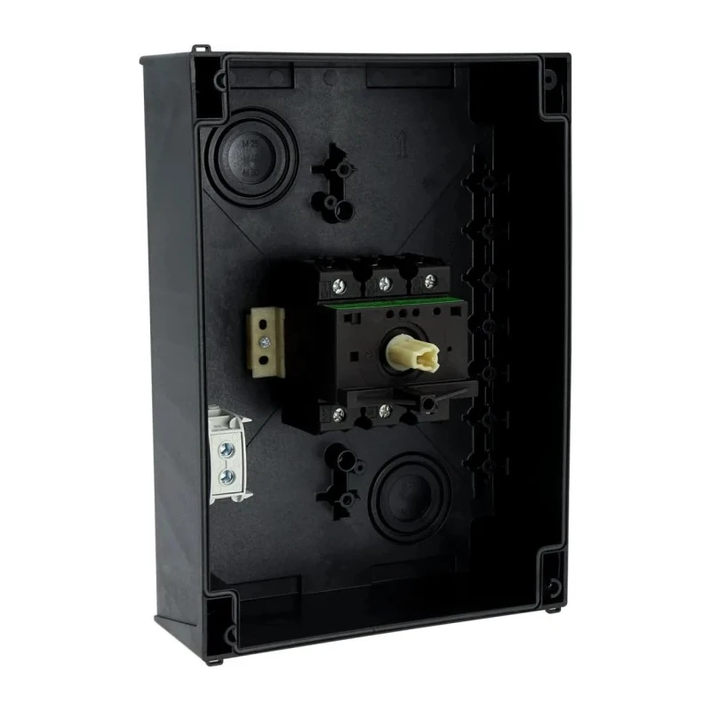 Eaton 3-Pole Surface Mount Isolator Switch IP65, 100A, 50 kW, Rotary Handle, P3-100 Series 