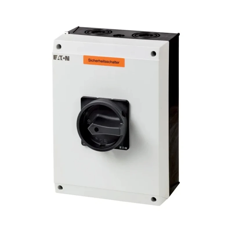 Eaton 3-Pole Surface Mount Isolator Switch IP65, 100A, 50 kW, Rotary Handle, P3-100 Series 