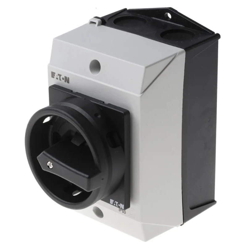 Eaton 3-Pole Surface Mount Isolator Switch, IP65, 20A, 5.5 kW, Black Handle, Model 