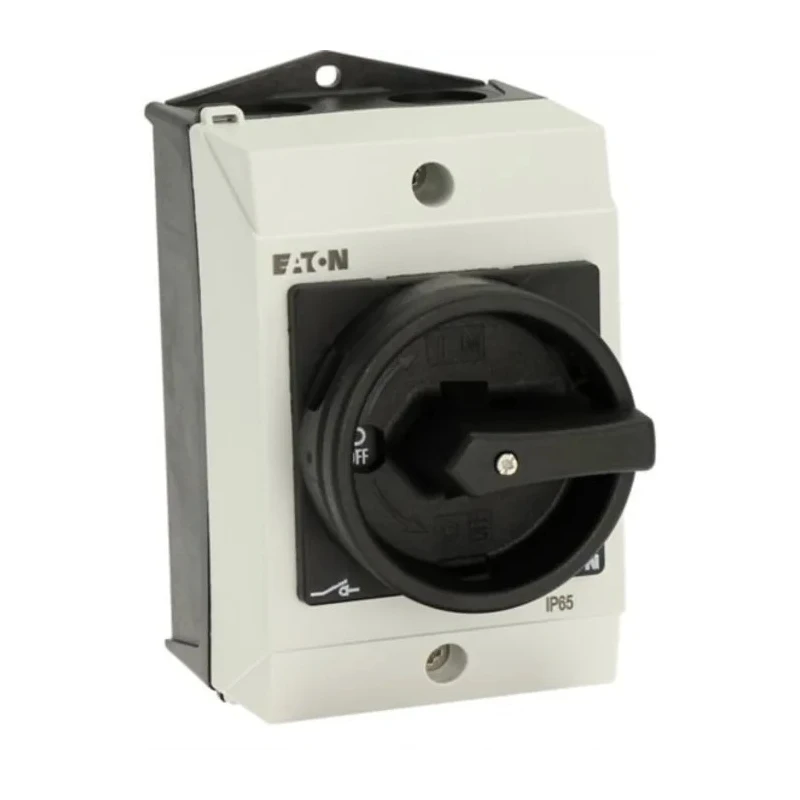 Eaton 3-Pole Surface Mount Isolator Switch, IP65, 20A, 5.5 kW, Black Handle, Model 