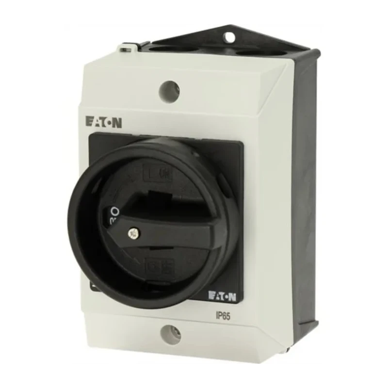 Eaton 3-Pole Surface Mount Isolator Switch, IP65, 20A, 5.5 kW, Black Handle, Model 