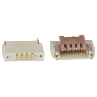 Hirose FH19 0.5 mm Pitch 4 Way Right Angle Female FPC Connector, Solder FH19