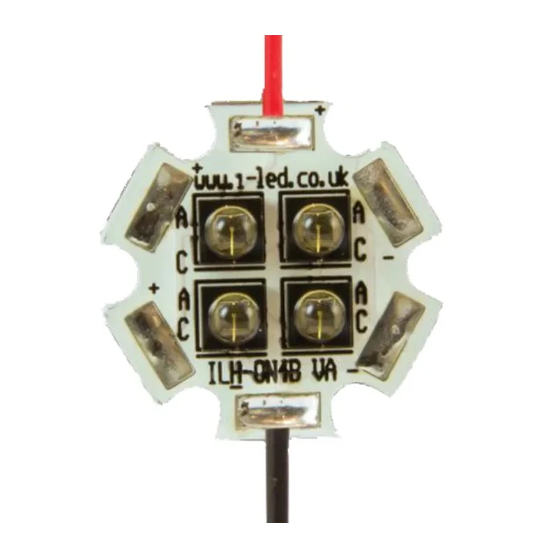 Intelligent LED Solutions OSLON Black PowerStar 850 nm IR LED Array PCB Surface Mount 4 LEDs ILH-IO04-85SL-SC201-WIR200.