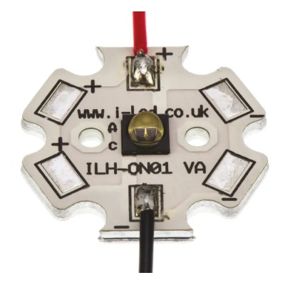 Intelligent LED Solutions OSLON Black 850 nm IR LED Module PowerStar Surface Package ILH-IO01-85SL-SC201-WIR200.