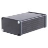 Hammond 1455 Series Aluminium Enclosure IP54 Black Lid 43 mm x 120 mm x 78 mm