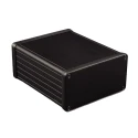 Hammond 1455 Series Aluminium Enclosure IP54 Black Lid 43 mm x 120 mm x 78 mm 