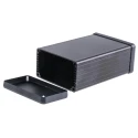 Hammond 1455 Series Aluminium Enclosure IP54 Black Lid 43 mm x 120 mm x 78 mm 