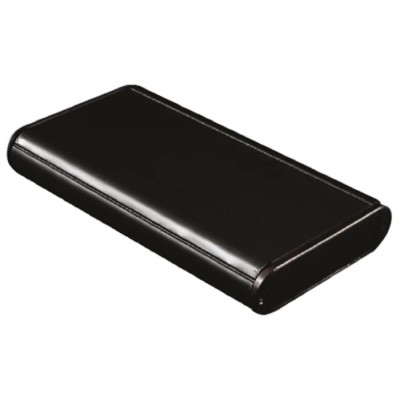 Hammond 1455 Series Aluminium Enclosure Black Lid IP54 19 mm x 121 mm x 72 mm IP54