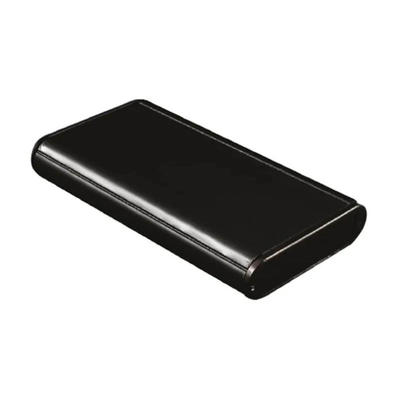 Hammond 1455 Series Aluminium Enclosure Black Lid IP54 19 mm x 121 mm x 72 mm IP54