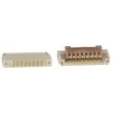 Hirose FH19 0.5 mm Pitch 8 Way Right Angle Female FPC Connector, Surface Mount, Solder Termination 