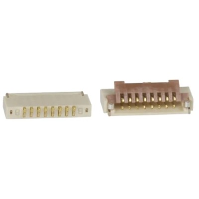 Hirose FH19 0.5 mm Pitch 8 Way Right Angle Female FPC Connector, Surface Mount, Solder Termination 