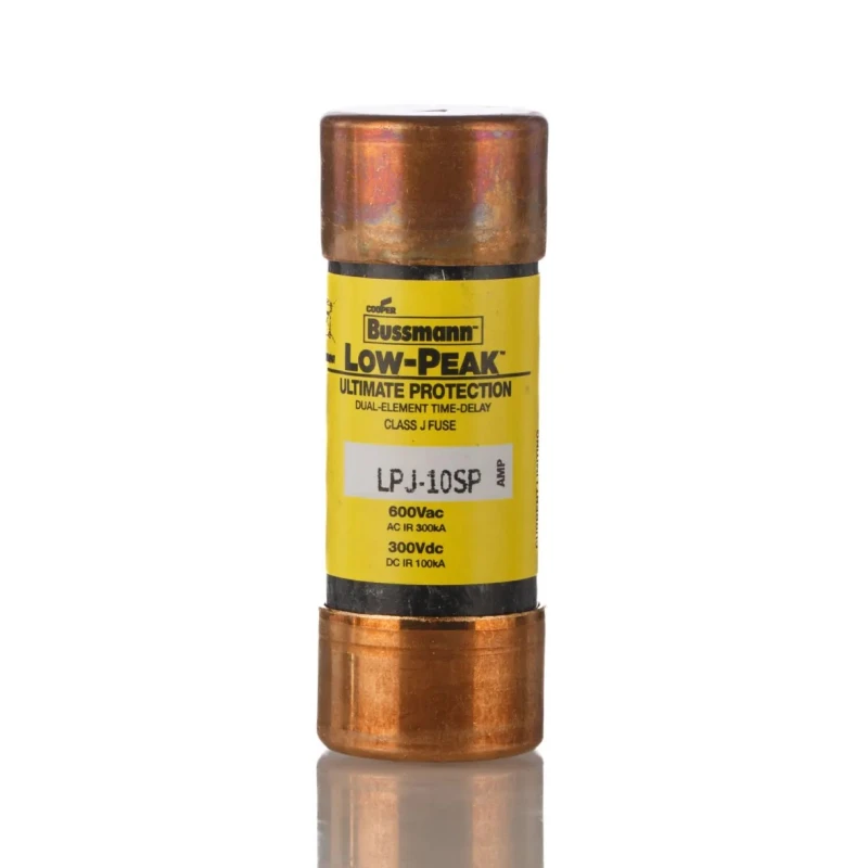 Eaton 10A Time Delay T Cartridge Fuse 600V AC 21x57 mm Ceramic Housing LPJ-10SP