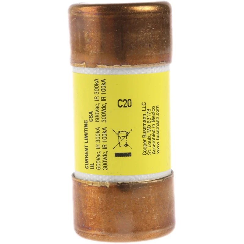 Eaton 40A Time Delay T-Speed Cartridge Fuse 600V AC 25 x 60 mm LPJ-40SP
