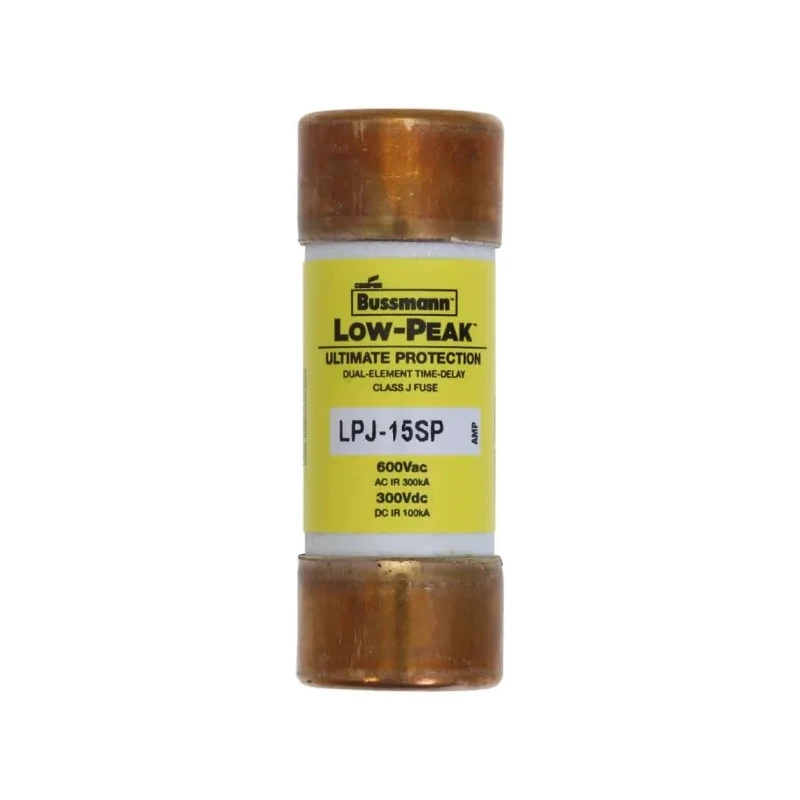 Eaton 15A Time Delay T Cartridge Fuse, 600V AC, 21 x 57 mm LPJ-15SP