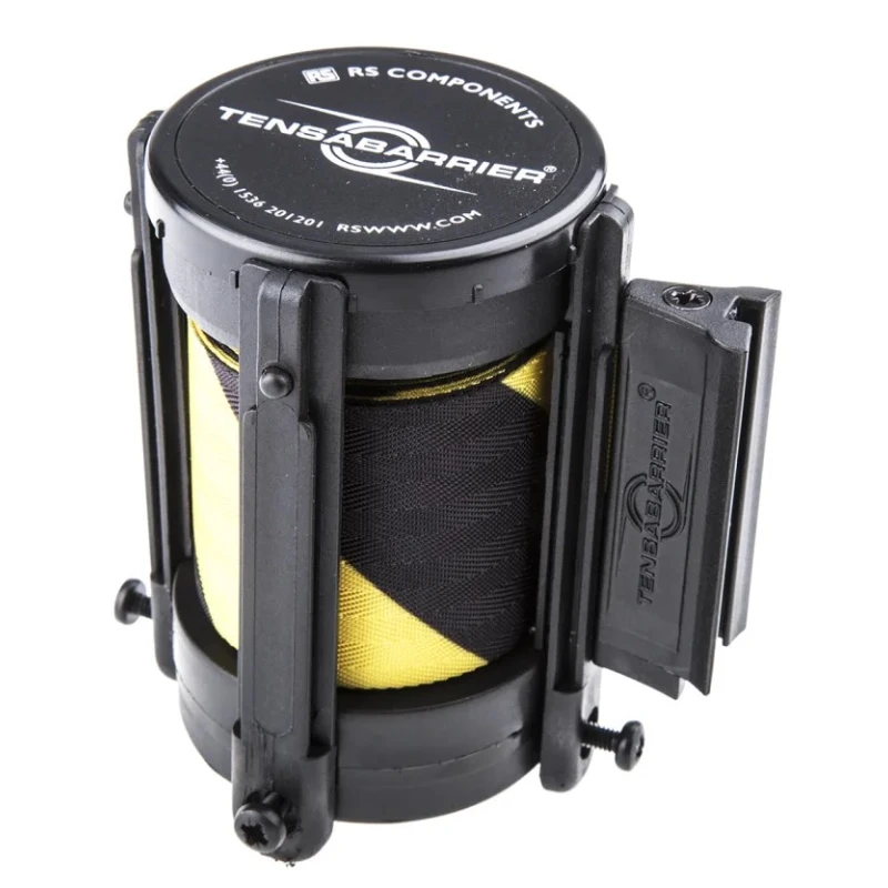 Tensator Safety Barrier 3.65 m Polyethylene Terephthalate Black Yellow CAS-MAX-D4