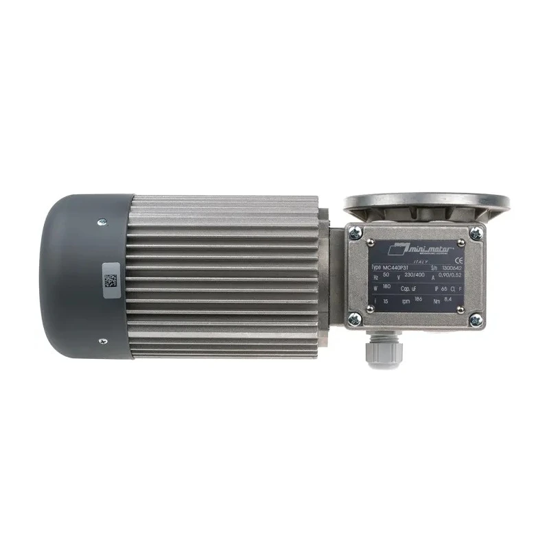 Mini Motor MC Reversible Worm AC Geared Motor 180 W 3 Phase 24-Pole 230V, 400 V Foot, Flange Mounting MC 440P3T 15 B5