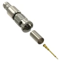 Amphenol RF HD-BNC Series Coaxial Connector Cable Male HD BNC Connector 75 Ω Straight Body Crimp 034-1033