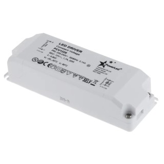 PowerLED 5 Output Constant Voltage LED Driver, 12V Output, 20W Power, 1.7A Current, Screw Mount PCV1220