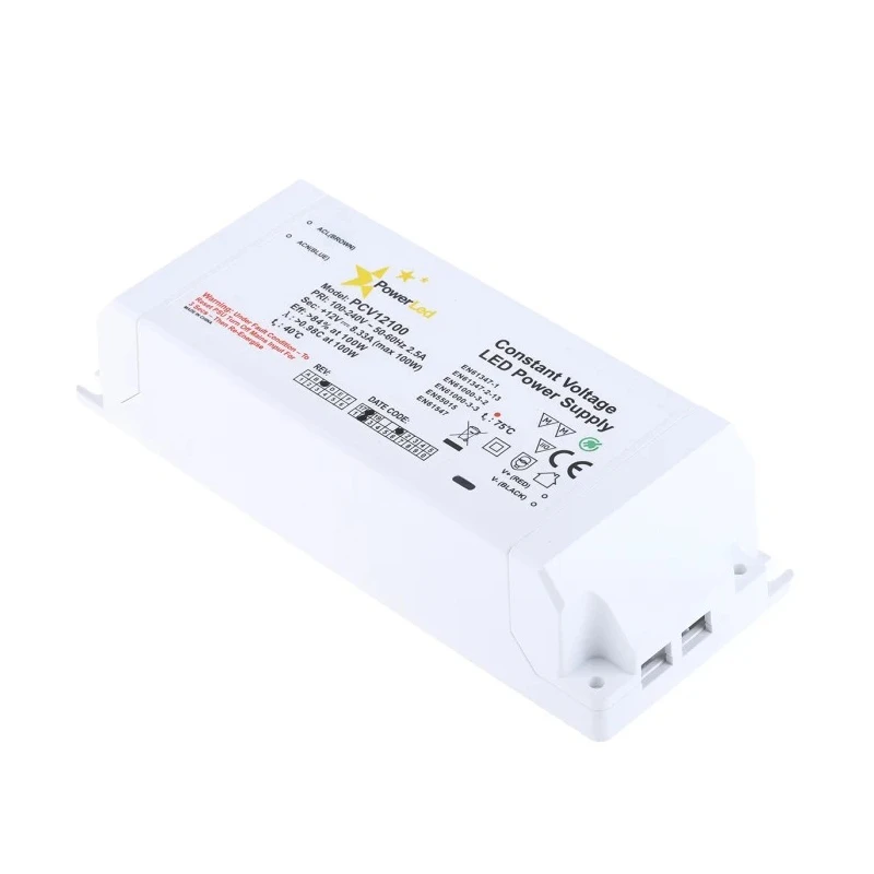 PowerLED 5 Output Constant Voltage LED Driver 12V 100W 8.33A PCV12100