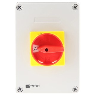 RS PRO 4-Pole Panel Mount Isolator Switch, IP65, 32A, 15 kW IP65
