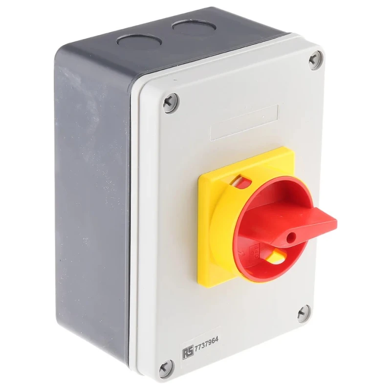 RS PRO 4-Pole Panel Mount Isolator Switch, IP65, 32A, 15 kW IP65