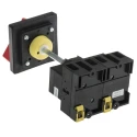 RS PRO 6-Pole DIN Rail Isolator Switch IP65, 32A, 22kW, Red Handle IP65