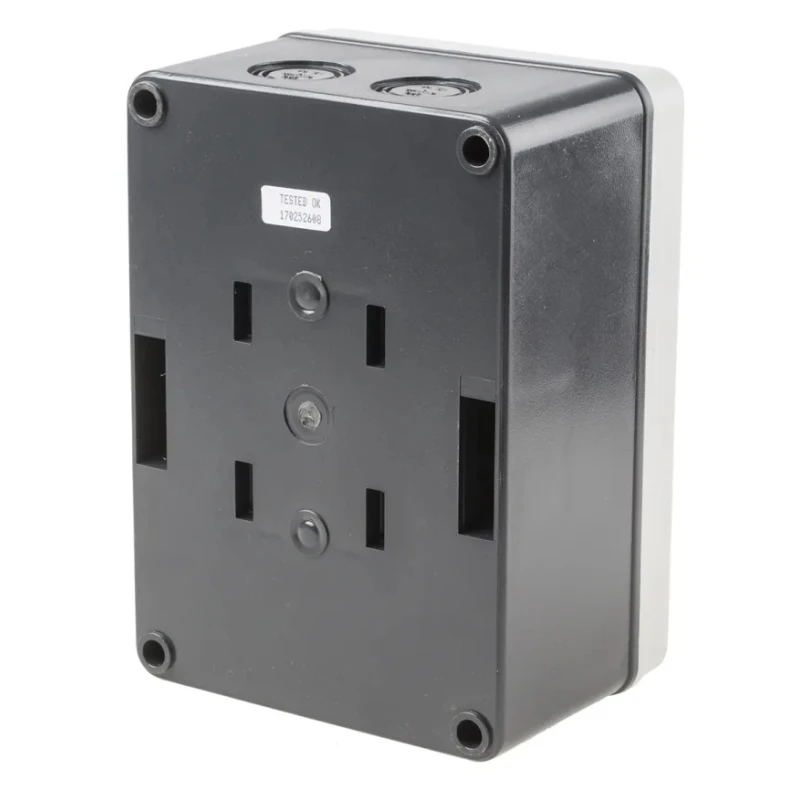 RS PRO 4-Pole Panel Mount Isolator Switch, IP65, 40A, 18.5 kW, Red Handle IP65