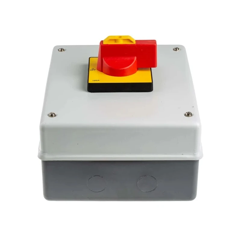 RS PRO 4-Pole Panel Mount Isolator Switch 100A 690V AC IP54 Rating 55 kW IP54
