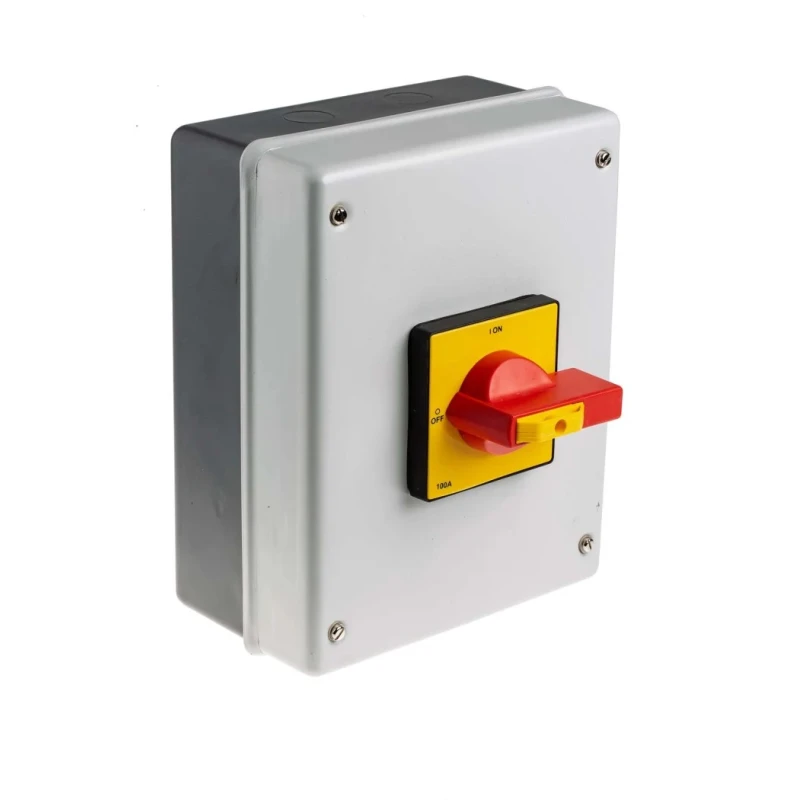 RS PRO 4-Pole Panel Mount Isolator Switch 100A 690V AC IP54 Rating 55 kW IP54