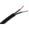 RS PRO 2 Core Power Cable, Black 1mm² 60°C 100m Chlorinated Polyethylene 773-9020