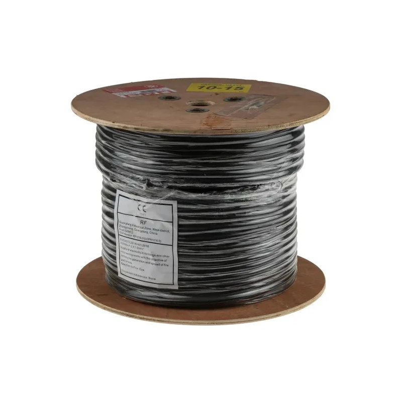 RS PRO 2 Core Power Cable, Black 1mm² 60°C 100m Chlorinated Polyethylene 773-9020