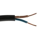 RS PRO 2 Core Power Cable, Black 1mm² 60°C 100m Chlorinated Polyethylene 773-9020