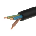 RS PRO 3 Core Power Cable Black 1.5mm² 450/750V CPE Jacket 60°C 100m 773-9045
