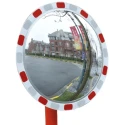 RS PRO Acrylic Indoor Circular Reflecting Safety Mirror with Red and White Reflective Strips 773-9724