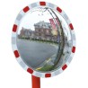 RS PRO Acrylic Indoor Circular Reflecting Safety Mirror with Red and White Reflective Strips 773-9724