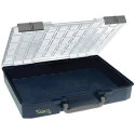 Raaco Adjustable Compartments Blue Polypropylene Polycarbonate Compartment Box 79mm x 413mm x 330mm 136303