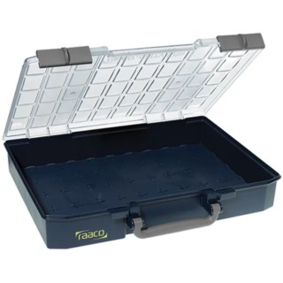 Raaco Adjustable Compartments Blue Polypropylene Polycarbonate Compartment Box 79mm x 413mm x 330mm 136303