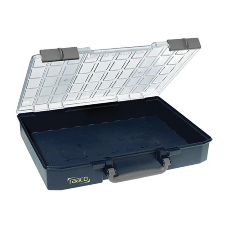 Raaco Adjustable Compartments Blue Polypropylene Polycarbonate Compartment Box 79mm x 413mm x 330mm 136303