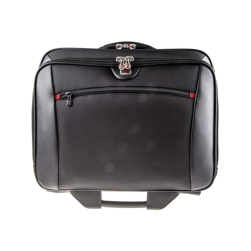 Wenger Protomac 17 in Wheeled Laptop Case Black Nylon 4 Compartments 4.1kg 600661