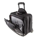 Wenger Protomac 17 in Wheeled Laptop Case Black Nylon 4 Compartments 4.1kg 600661