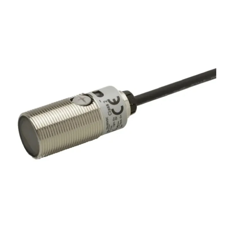 Omron Background Suppression Photoelectric Sensor Barrel Style 200 mm Detection Range NPN Output IP69K IP67 E3FB-LN12 2M