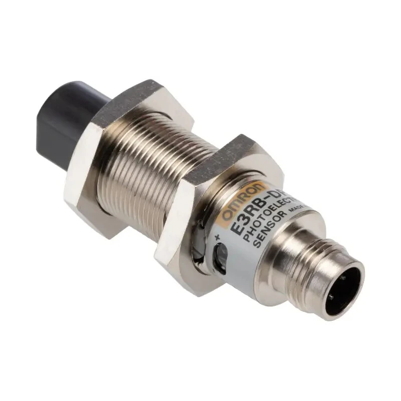 Omron Diffuse Photoelectric Sensor, Barrel Sensor, 300 mm Detection Range, PNP Output, IP67, IP69K Protection E3RB-DP22