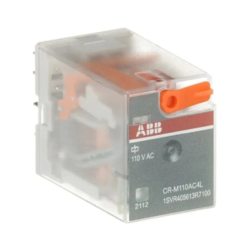 ABB Power Relay 110V AC Coil Voltage 6A Switching Current SPDT Contact Configuration 1SVR405613R7100 CR-M110AC4L
