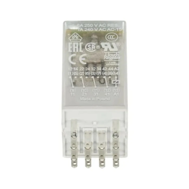 ABB Power Relay 110V AC Coil Voltage 6A Switching Current SPDT Contact Configuration 1SVR405613R7100 CR-M110AC4L